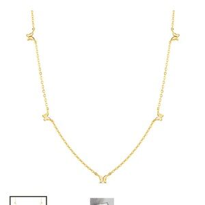 Rae Dunn Elegant Gold Butterfly Necklace NWT